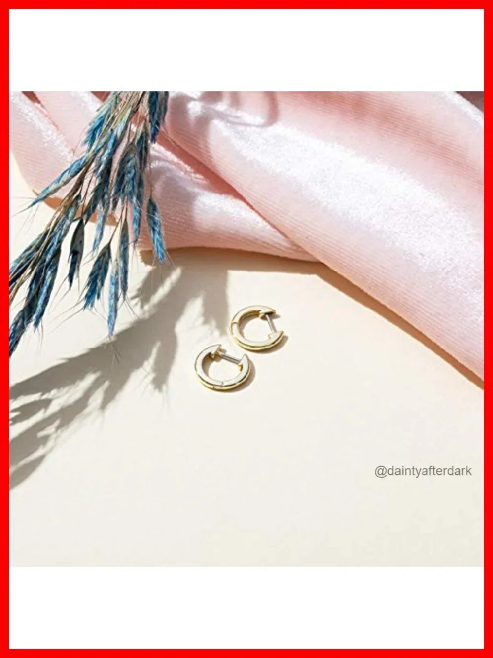14K Gold Plated Small Hoop Huggie Earrings for Women - Pack of 2 Hypoallergenic